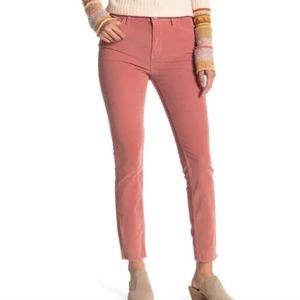 We The Free Pants Women's Size 29 Corduroy Skinny High Waist Modern Mauve